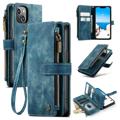 Caseme C30 Multifunctional iPhone 14 Wallet Case - Blue