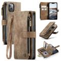 Caseme C30 Multifunctional iPhone 14 Wallet Case - Brown