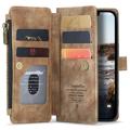 Caseme C30 Multifunctional iPhone 14 Wallet Case - Brown