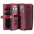 Caseme 2-in-1 Multifunctional Samsung Galaxy S21 5G Wallet Case - Wine Red