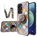 Checkered Pattern OnePlus Nord 2T Hybrid Case - Colorful Mandala