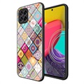 Checkered Pattern Samsung Galaxy M53 Hybrid Case - Colorful Mandala