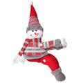 Christmas Cartoon Plush Curtain Tie-Back Decorative Clasp – Snowman