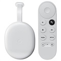 Chromecast with Google TV (2020) and Voice Remote (Open-Box Satisfactory) - White