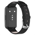 Classic Buckle Huawei Band 7 Leather Strap - Black