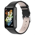 Classic Buckle Huawei Band 7 Leather Strap - Black