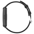 Classic Buckle Huawei Band 7 Leather Strap - Black