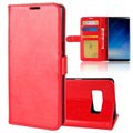 Samsung Galaxy Note8 Classic Wallet Case - Red