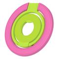 Color Block Magnetic Phone Ring Holder - MagSafe Compatible - Hot Pink