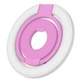 Color Block Magnetic Phone Ring Holder - MagSafe Compatible - White