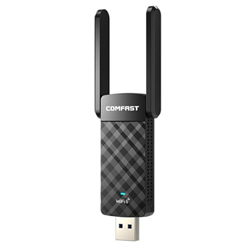 Comfast CF-952AX V2 Dual-Band WiFi 6 USB Adapter - 1800Mbps - Black