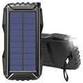 Compact Dual USB Solar Power Bank TS-819 - 20000mAh - Black