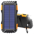 Compact Dual USB Solar Power Bank TS-819 - 20000mAh - Orange / Black