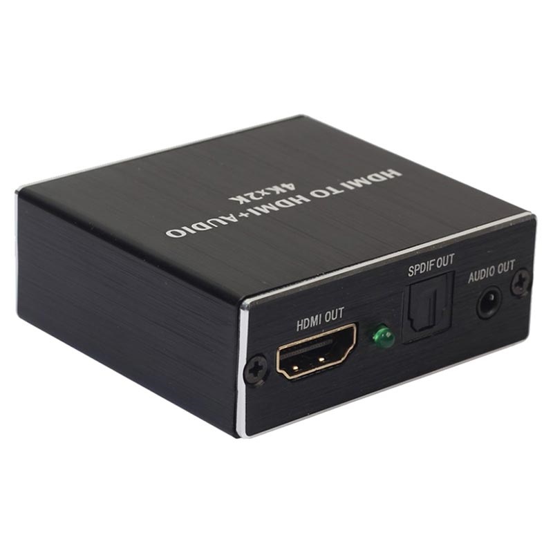 Compact High-Quality HDMI Audio Extractor - Black