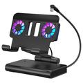 Cooling Docking Station with USB Hub for Asus ROG Ally X, Steam Deck, Nintendo Switch - Matte Black