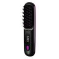 Cordless Hair Straightening Comb with LCD Display and 3 Temperature Settings - Black