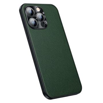 Leather Coated iPhone 14 Pro Hybrid Case