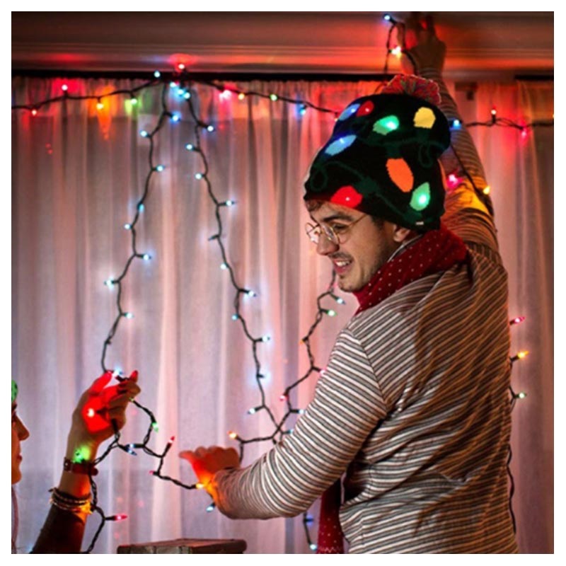 Cozy Winter Beanie Hat with LED Light