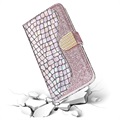 Croco Bling Series Samsung Galaxy A52 5G, Galaxy A52s Wallet Case - Rose Gold