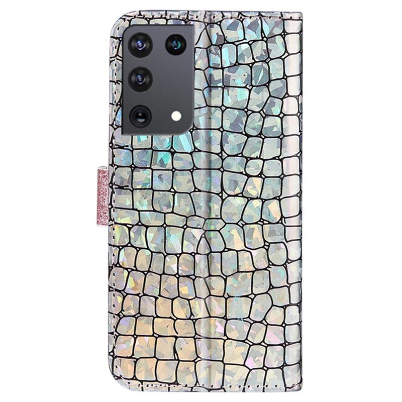 Croco Bling Series Samsung Galaxy S21 Ultra 5g Wallet Case Rose Gold Croco Bling Series Samsung Galaxy S21 Ultra 5g Wallet Case Rose Gold