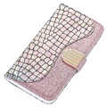 Croco Bling Series Samsung Galaxy S21 5G Wallet Case - Rose Gold