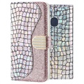 Croco Bling Samsung Galaxy A20e Wallet Case