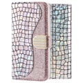 Croco Bling Samsung Galaxy A70 Wallet Case