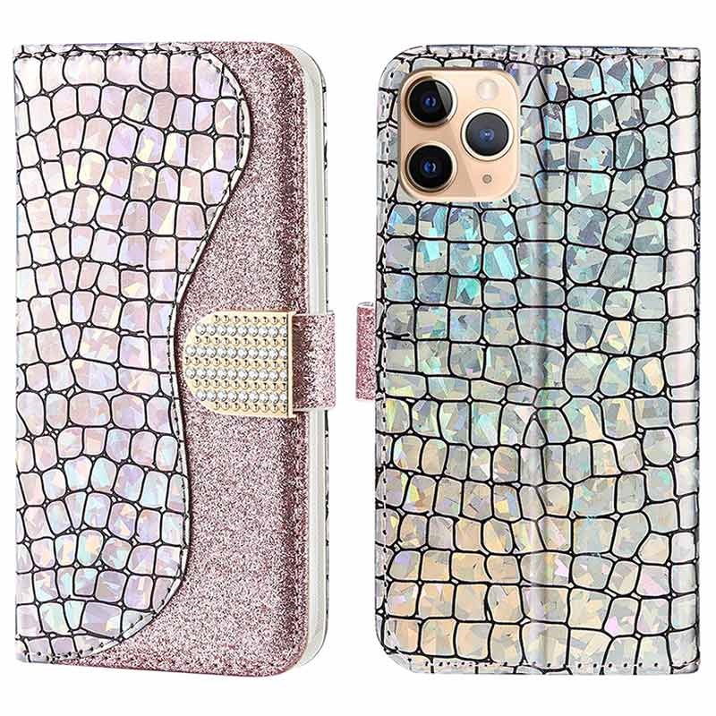 Zeeziekte Kijkgat Ruïneren Croco Bling Series iPhone 13 Pro Wallet Case