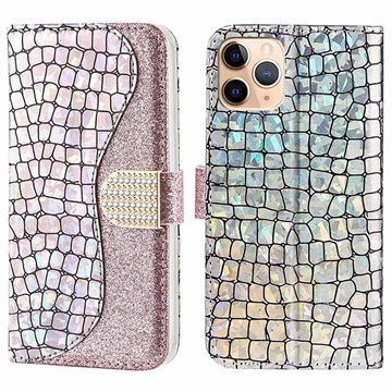 Croco Bling Series iPhone 13 Pro Wallet Case