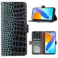 Crocodile Series iPhone 14 Wallet Leather Case with RFID - Black