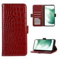 Crocodile Series Huawei Mate 50 Pro Wallet Leather Case with RFID - Red