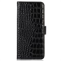 Crocodile Series Samsung Galaxy M13 Wallet Leather Case with RFID