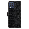 Crocodile Series Samsung Galaxy M53 Wallet Leather Case with RFID