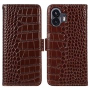 Nothing Phone (2) Crocodile Series Wallet Leather Case with RFID
