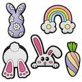 Cute Decorative 3D Sticker Set - 5 pcs. - Bunny