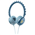 Cute Dinosaur Stereo Kids Headphones Y18 - 3.5mm - Blue
