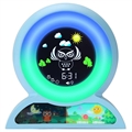 Cute Owl Kids Alarm Clock with Night Light - Blue