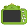 Cute Zoo Dual-Lens Kids Digital Camera with 32GB Memory Card - 20MP - Frog