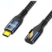 D24220 Right-Angle Fast Charging USB-C Cable 240W - 2m - Black