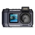 D50 Dual Screen Waterproof Action Camera - 65MP, IP68