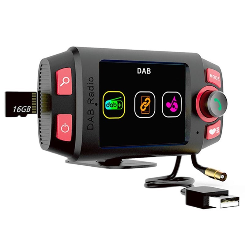 DAB Car Radio Bluetooth Hands-Free & FM Transmitter