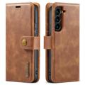 DG.Ming 2-in-1 Samsung Galaxy S23 5G Detachable Wallet Leather Case - Brown