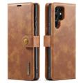DG.Ming 2-in-1 Samsung Galaxy S23 Ultra 5G Detachable Wallet Leather Case - Brown