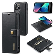 iPhone 15 DG.Ming 2-in-1 Detachable Wallet Leather Case