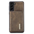 DG.Ming M2 Samsung Galaxy S21 FE 5G Hybrid Case with Wallet - Coffee