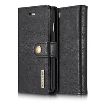 iPhone 7/8/SE (2020)/SE (2022) DG.Ming 2-in-1 Detachable Wallet Leather Case - Black