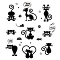 Decorative Light Switch Black Cat Wall Sticker