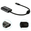 Delock USB-C to VGA Adapter with USB-C Charging Port - Dark Grey