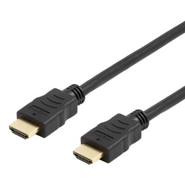 Deltaco High-Speed HDMI 2.0 Cable with Ethernet - 1m - Black