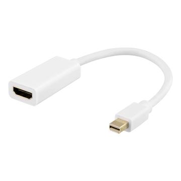 Deltaco Mini DisplayPort to HDMI Adapter - 0.2m - White